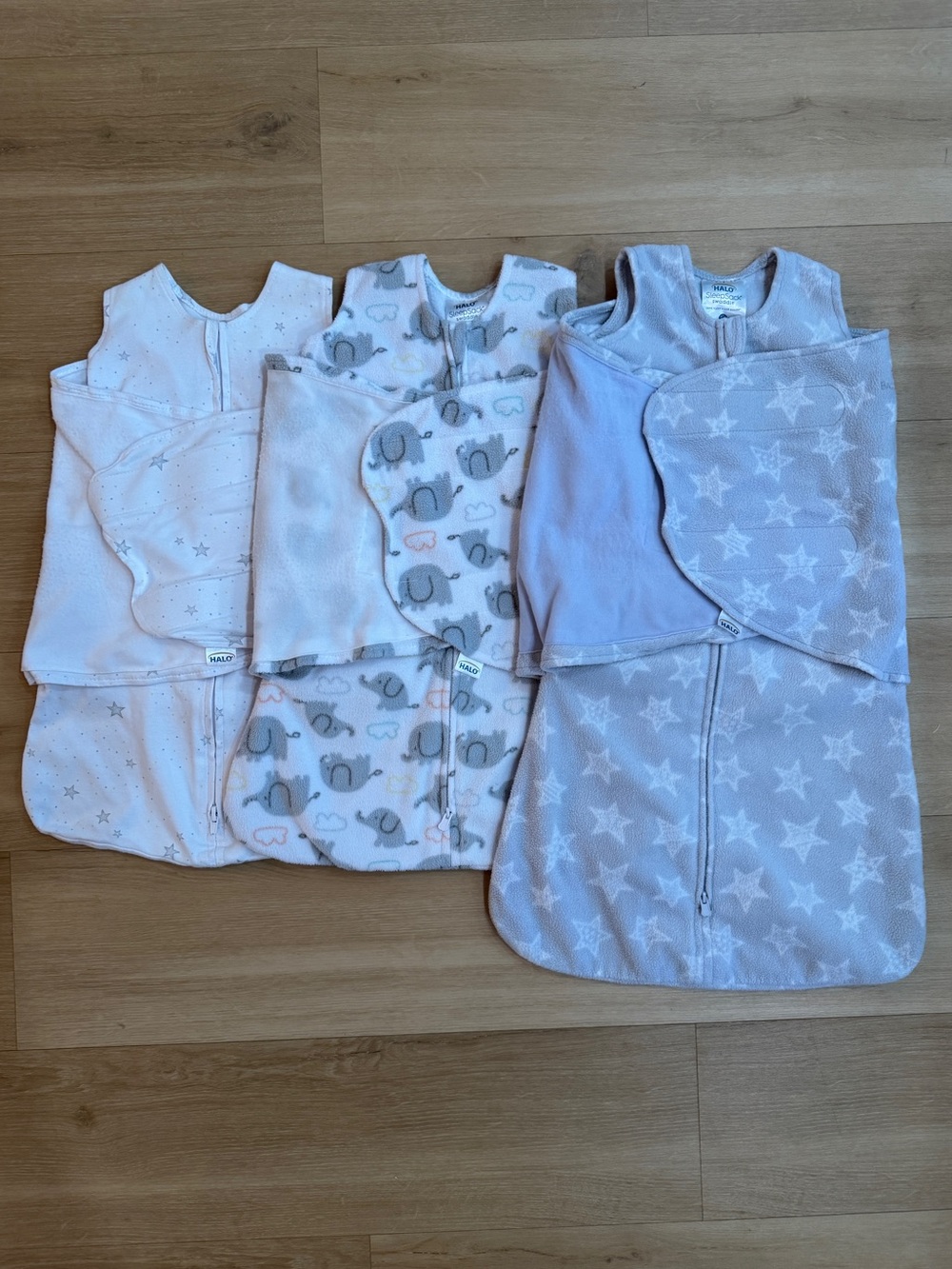 Halo Infant Sleep Sacks - 3 Pack | Sizes Newborn & 3-6 Months